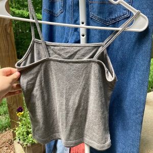 Cropped Grey Tank